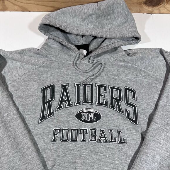 Vintage Oakland Raiders NFL Football Hooded Sweatshirt Hoodie Men's XL - Picture 3 of 9